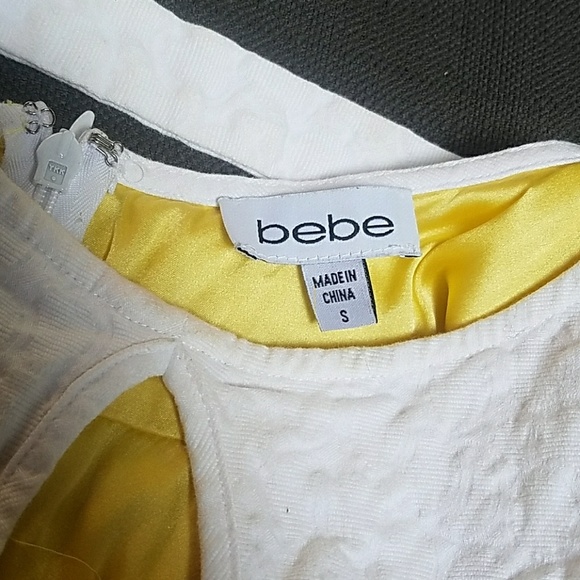 Bebe White Babydoll Dress - Picture 6 of 7